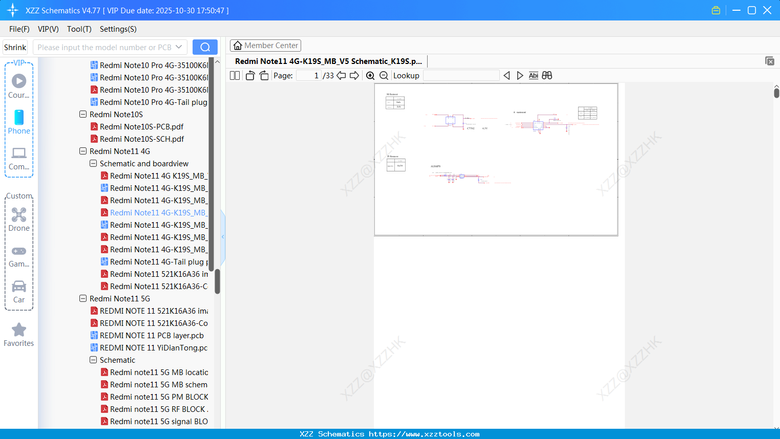 Xiaomi Redmi Note11 4G-K19S_MB_V5 Schematic_K19S